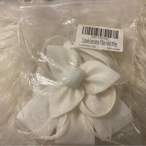 Chic White Hair Fascinator by